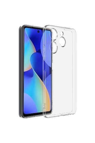General Mobile Gm Era 50 İle Uyumlu Kılıf Şeffaf Kamera Korumalı Esnek Silikon Telefon Kılıfı Kapak