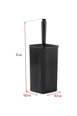 Wc Fırçası & Tuvalet Fırçası Siyah 2 Parça Siyah