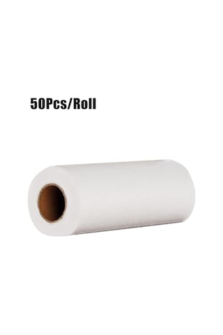 Xindoker Tek Kullandım Silikonlu Mutfak Bezi 50 Adet/rulo İnce Lifli Islak-kuru Kullanim Ev Ofis Temizlik