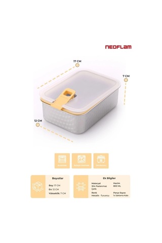 Perfect Seal Paslanmaz Çelik Saklama Kabı 800 Ml. Çok Renkli