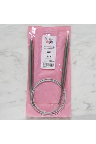 Loren Crafts 9 Mm Çelik Misinalı Şiş 100 Cm