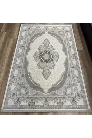 Luxess Halı Roma 1161 Gri Modern Salon Halısı Gri Beyaz