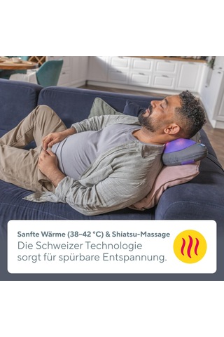 B.well Swiss Med-420 Shiatsu Masaj Cihazı, Isıtma Fonksiyonlu Elektrikli Masaj Cihazı, 2 Hız Seviyesi, 4 Masaj Başlığı, Yön Değiştirme, Otomatik Kapanma, Şebeke Ve Araç Adaptörü