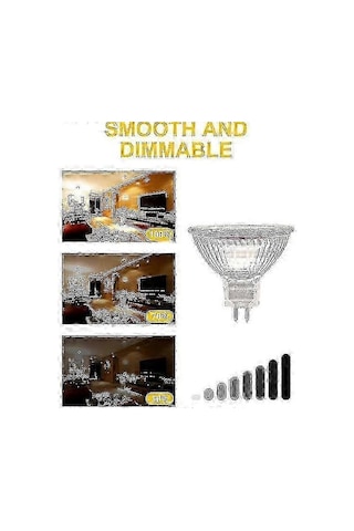 Mr16 12v 20w, Gu5.3 Duylu Koyu Yeşil İçin 12'li Paket Kısılabilir Ampuller Diğer