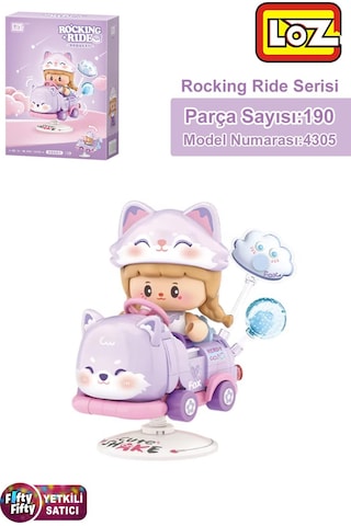 Loz Creative Serisi Sallanan Mor Tilki Modeli 190 Parça Oyuncak Yapım Seti Fflz-4305