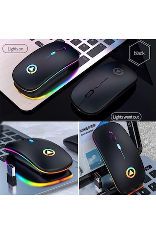 Yindiao A2 2.4GHz 1600 Dpı Sessiz Kablosuz Optik Mouse