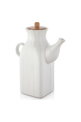 2 Adet Kare Beyaz Lüks Yağdanlık, 1 Litre Yağlık, Sirkelik, Sosluk Seti Takımı