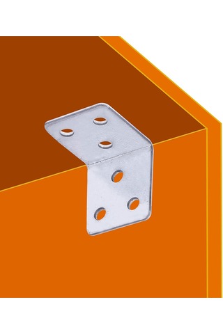 Mobilya Dolap Köşe Bağlantı Sabitleme L Demir Gönye 35x35x30 Mm 25 Adet Diğer