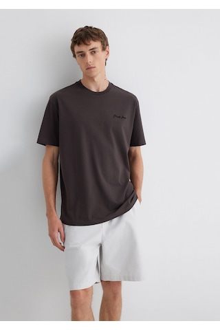 Mavi Koyu Kahve Erkek T-shirt M0612733-70219 Koyu Kahverengi