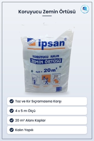 Koruyucu Kalın Zemin Örtüsü M² Boya Hazırlık Malzemesi Toz Ve Kir