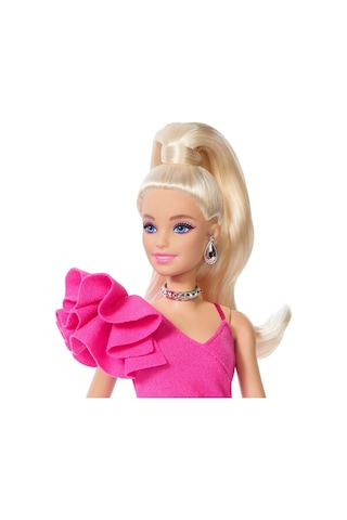 Jjn73 Barbie Deluxe Style - Pembe Parlak Elbise