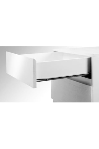 Klasik Çekmece Ray Takımı 30 Cm 4 Parça Beyaz