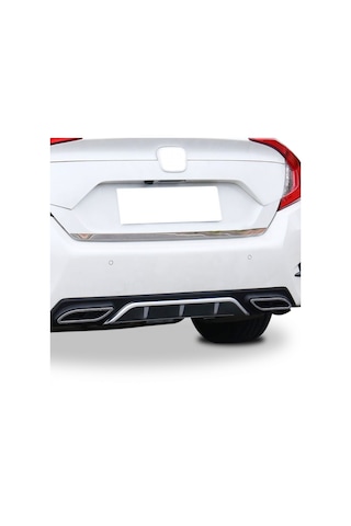 Honda Civic Fc5 (2015-2018) Egzoz Görünümlü Difüzör (ortası Gri)