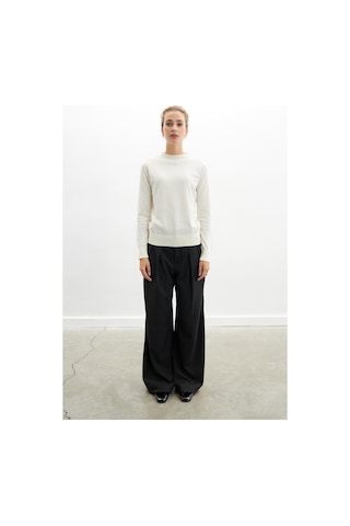 Styleboom X Peraluna Chelsea Pullover Bisiklet Yaka Standart Kesim Kadın Triko Kazak - Ekru-ekru Ekru