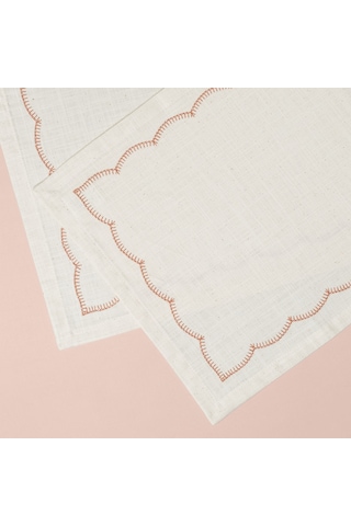 Linens Morby 2'li 35x45 Cm Peçete Naturel Kiremit Çok Renkli