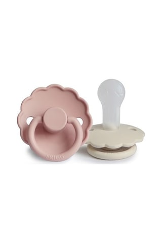 Frigg Daisy İkili Silikon Emzik - Blush/Cream 6-18 Ay