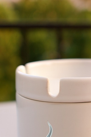 Porselen Baskılı Küllük - Duman