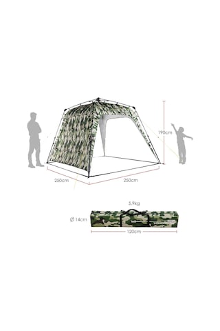 Where Tomorrow Pavillon Otomatik Gazebo - Kamuflaj