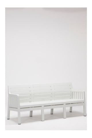 Lara Mindersiz Üçlü Bahçe Balkon Teras Koltuğu – Beyaz