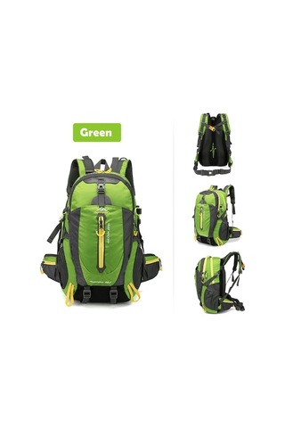 Ebitda 40l Dayanıklı Seyahat Sırt Çantası - Hafif, Kompakt Ve Çok Fonksiyonlu Yüksek Kapasiteli 112 Karakter Yeşil Yeşil