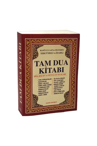 Rasulullah`In Dilinden Tercümeli Ve Izahlı Tam Dua Kitabı