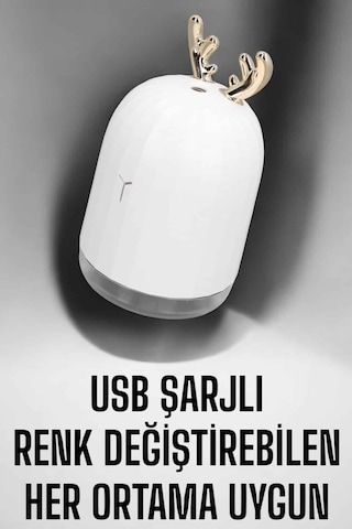 Aromaterapi Hava Temizleyici Buhar Makinesi Semeglbl - 16 Tnabilir Şarjlı