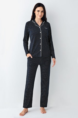 Pierre Cardin Kadın Lacivert Gömlek Pijama Lacivert