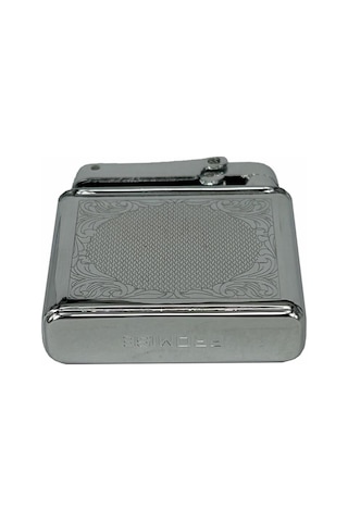 Retro Benzinli Çakmak Muhtar Çakmağı Gümüş Metal