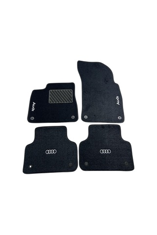 Oto Halı Paspas Audi A3 Hatchback 2013-2020 Uyumlu Sline Sport Kaymaz & Şık Tasarım