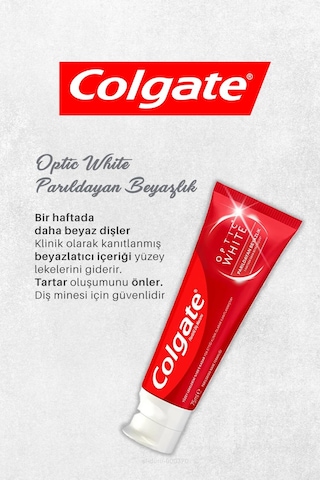 4 Al 3 Öde Colgate Optic White Parıldayan Beyazlık 50 Ml