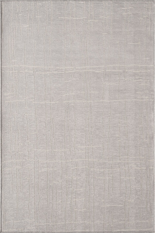 Seria Sra01g Gri Dekoratif Şönil Kilim Çizgili Desen Yıkanabilir Yumuşak Kaymaz Taban Halı Yolluk