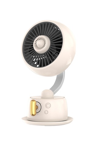 Go Des Gd-hs63 Otomatik Salınımlı Gece Lambalı Sessiz Soğutucu Masa Fanı Bej