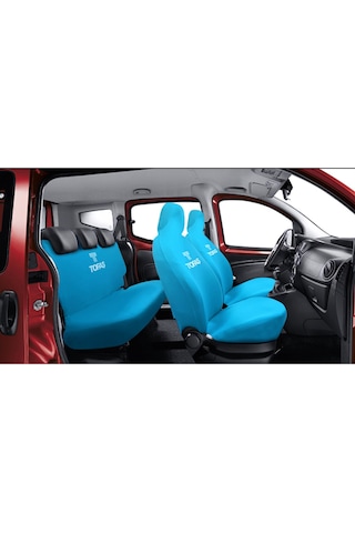 Tofaş Araca Uyumlu Turkuaz Oto Koltuk Kılıfı -araç Penye Koltuk Kılıfı Servis Kılıfı 4 Parça