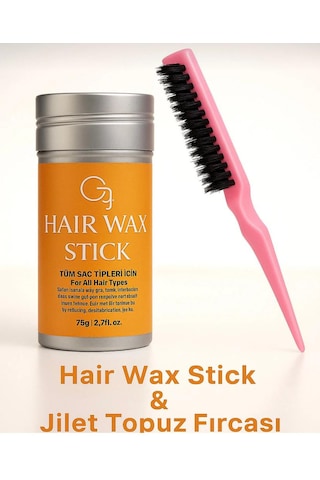 Hair Wax Stick 75gr - Saç Sabitleyici Berberstıckwax Topuz Fırçası