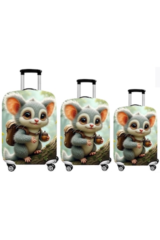 Smart Travel 3lü Set Büyük Orta Kabin Boy Valiz Bavul Koruyucu Kılıfı Çok Renkli