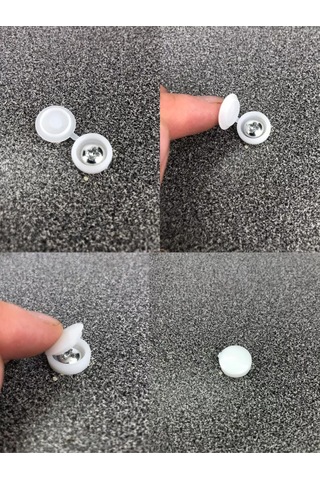 Frıends Company Mobilya Plastik Vida Kapakları 176285647 Beyaz