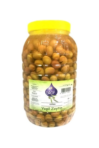Drop Edremit Kırma Yeşil Zeytin Pet 2 KG Drop Edremit Kırma Yeşil Zeytin Pet 2 KG