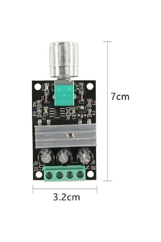 Dc 6v-28v 3a 80w Pwm Motor Hız Kontrol Ayarlanabilir Hız Regülat