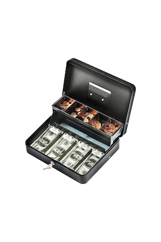 Mühlen Cash Box Cb300 Fonksiyonel Taşınabilir Anahtarlı Para Çekmecesi Otomatik Para Rafları