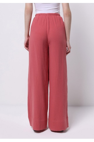Colin's Colins Regular Fit Yüksel Bel Geniş Paça Kadın Pembe Pantolon Cl1074661 Q1.v1 Prs Pembe