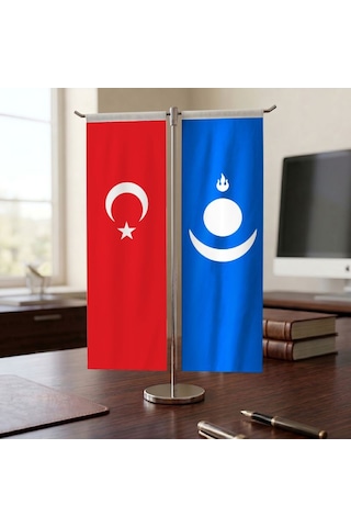 Moğol İmparatorluğu Ve Türk Bayrağı Kırlangıç T Tipi Masa Bayrak Takımı Diğer Moğol İmparatorluğu Ve Türk Bayrağı Kırlangıç T Tipi Masa Bayrak Takımı Diğer