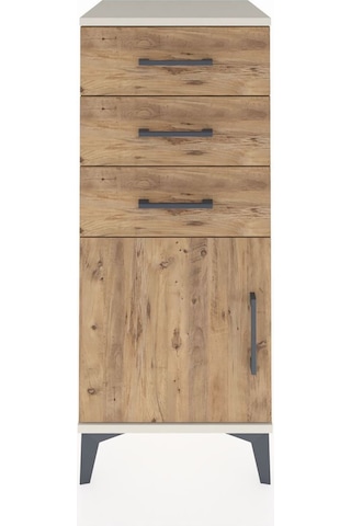 Hyperion Komodin Tek Raflı 3 Çekmeceli Tek Kapaklı 44x44x106 Aytaşı-çam Aytası