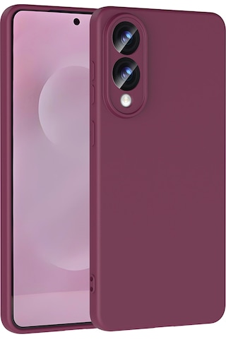 Samsung Galaxy Uyumlu S25 Edge Kılıf Zore Mara Lansman Kapak Koyu Mor