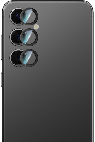 Galaxy Uyumlu S24 Caseworld Alloy Serisi Oleofobik Anti Reflective Kamera Lens Koruyucu Siyah