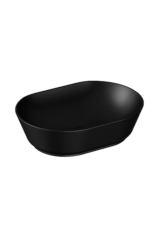 VitrA Geo 7427B083-0016 Oval Çanak Lavabo. 55 CM. Mat Siyah