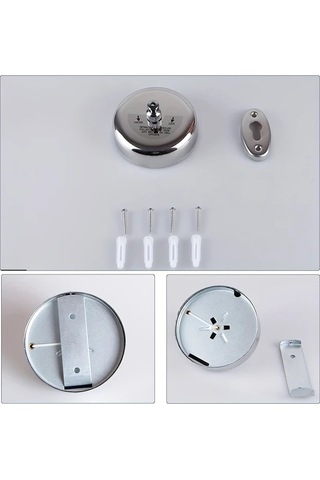 Elmpaly İki Paslanmaz Çelik Uzatılabilir Çamaşır İpi 2.8m/110inch Nylon İp İçin İç Dış Kullanım Ahşap