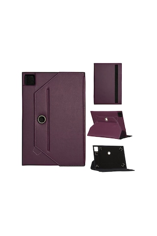 Apple iPad Uyumlu Pro 11 2021 3.nesil Mhqw3tu/a Universal Standlı Tablet Kılıfı Mor