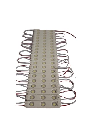 1,2 Watt 3lü Lensli Beyaz Led Modül 2835 Reklamcı Modül 10 Adet