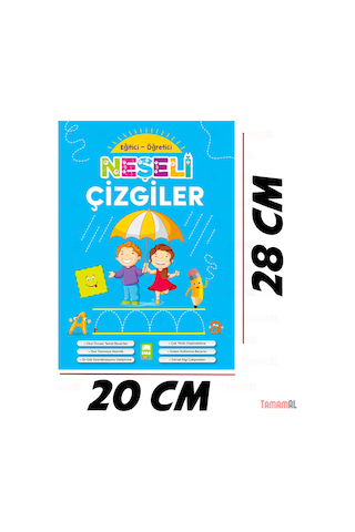 Neşeli Çizgiler Eğitici ve Öğretici Çizgi Alıştırmalar