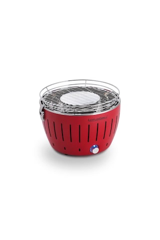 Lotusgrill S Dumansız Kömürlü Mangal - Çantalı, Taşınabilir Kamp Barbeküsü Kırmızı